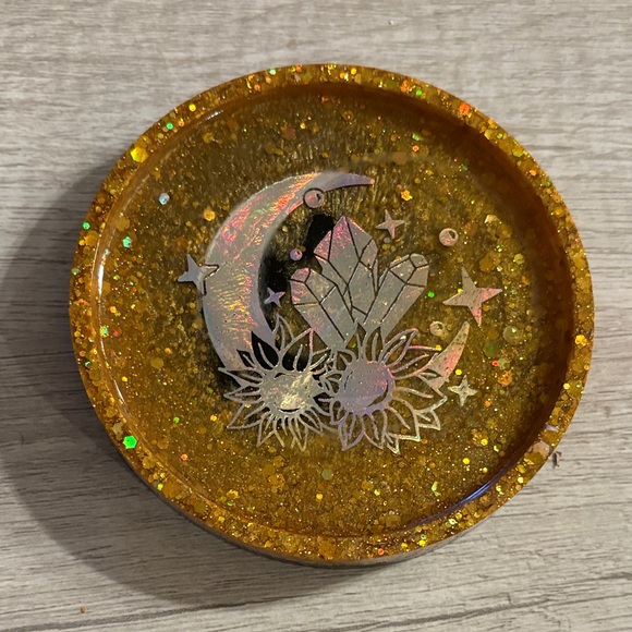 Celestial resin coaster FREE w/ purchase - Picture 1 of 2